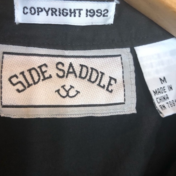 VTG Side Saddle Embroidered Western Button-down Shirt Copyright 1992 Sz M - Picture 8 of 13